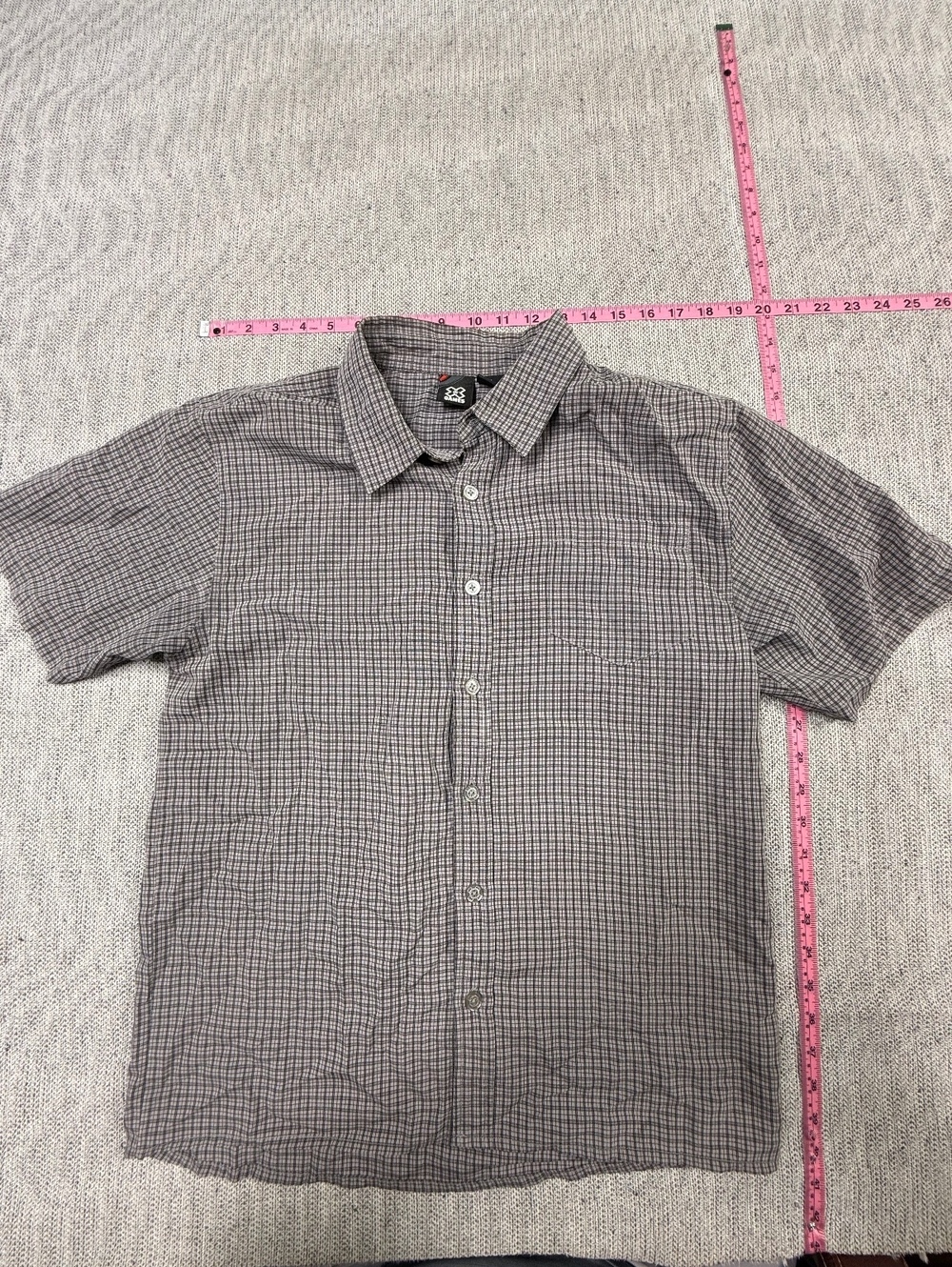 X Games Men's XL Short Sleeve Button-Up Shirt Rayon Blend